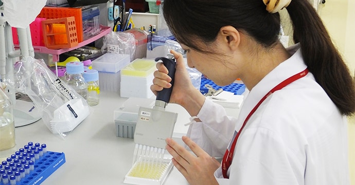 写真:機能性研究の様子